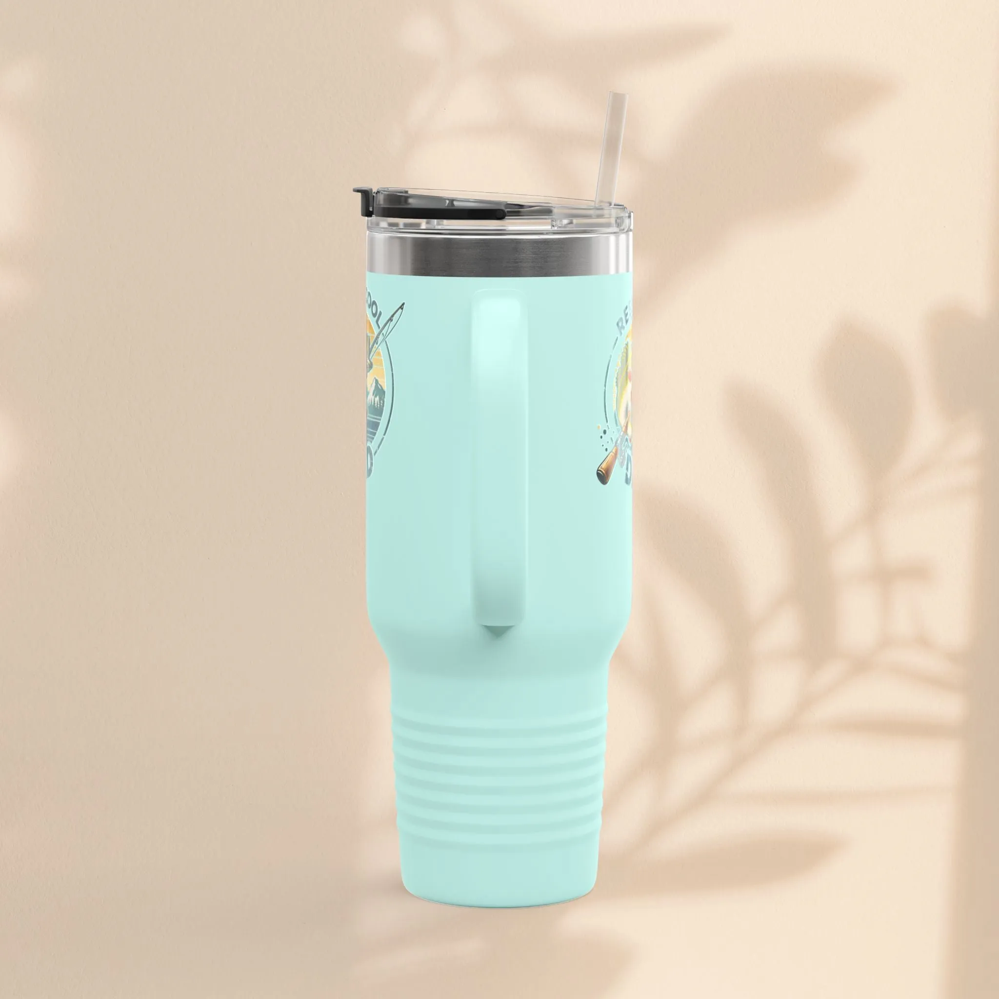 Reel Cool Dad Insulated Travel Mug - Perfect Father's Day Gift, Fishing Lover Mug, Outdoor Adventure Tumbler, Summer Drinkware