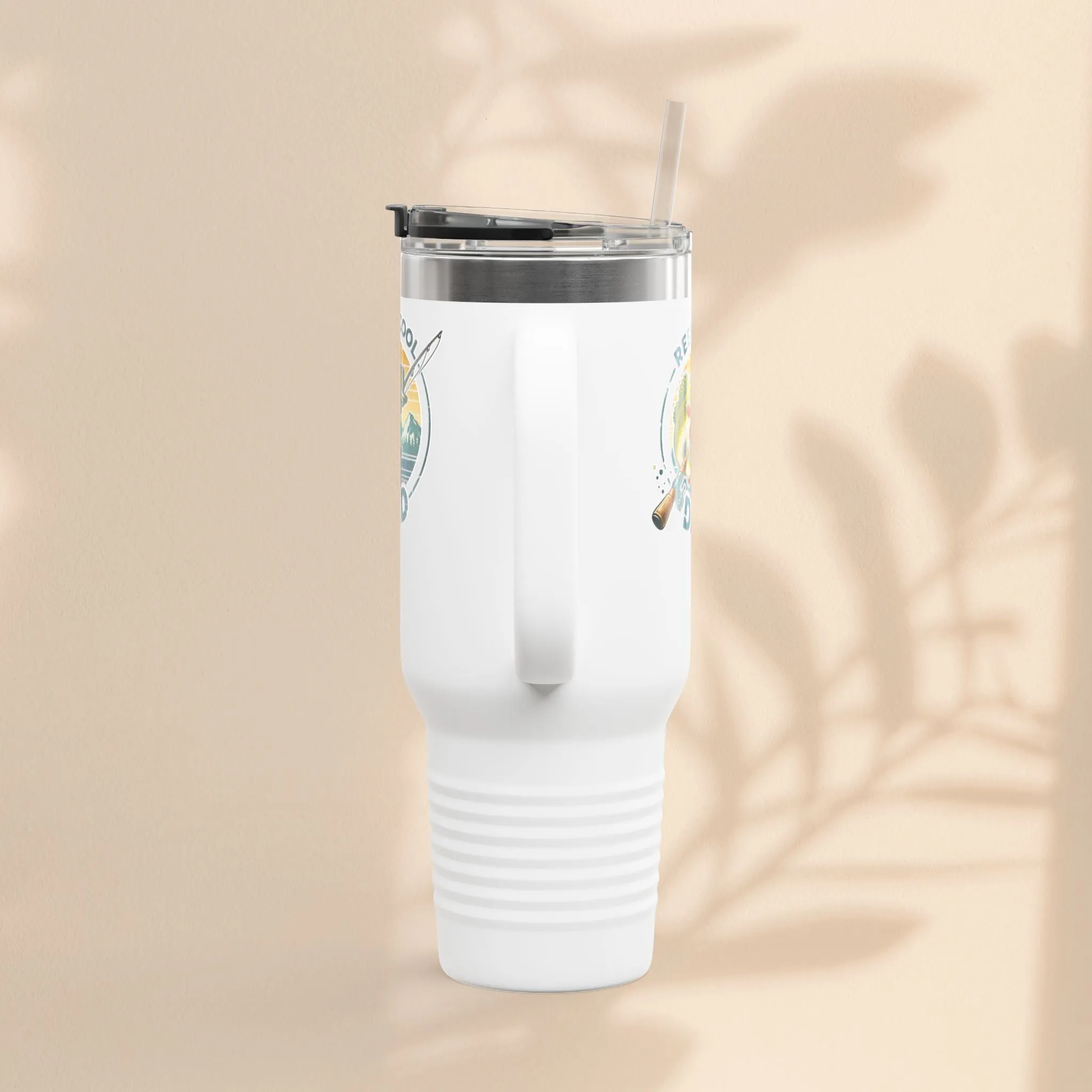 Reel Cool Dad Insulated Travel Mug - Perfect Father's Day Gift, Fishing Lover Mug, Outdoor Adventure Tumbler, Summer Drinkware