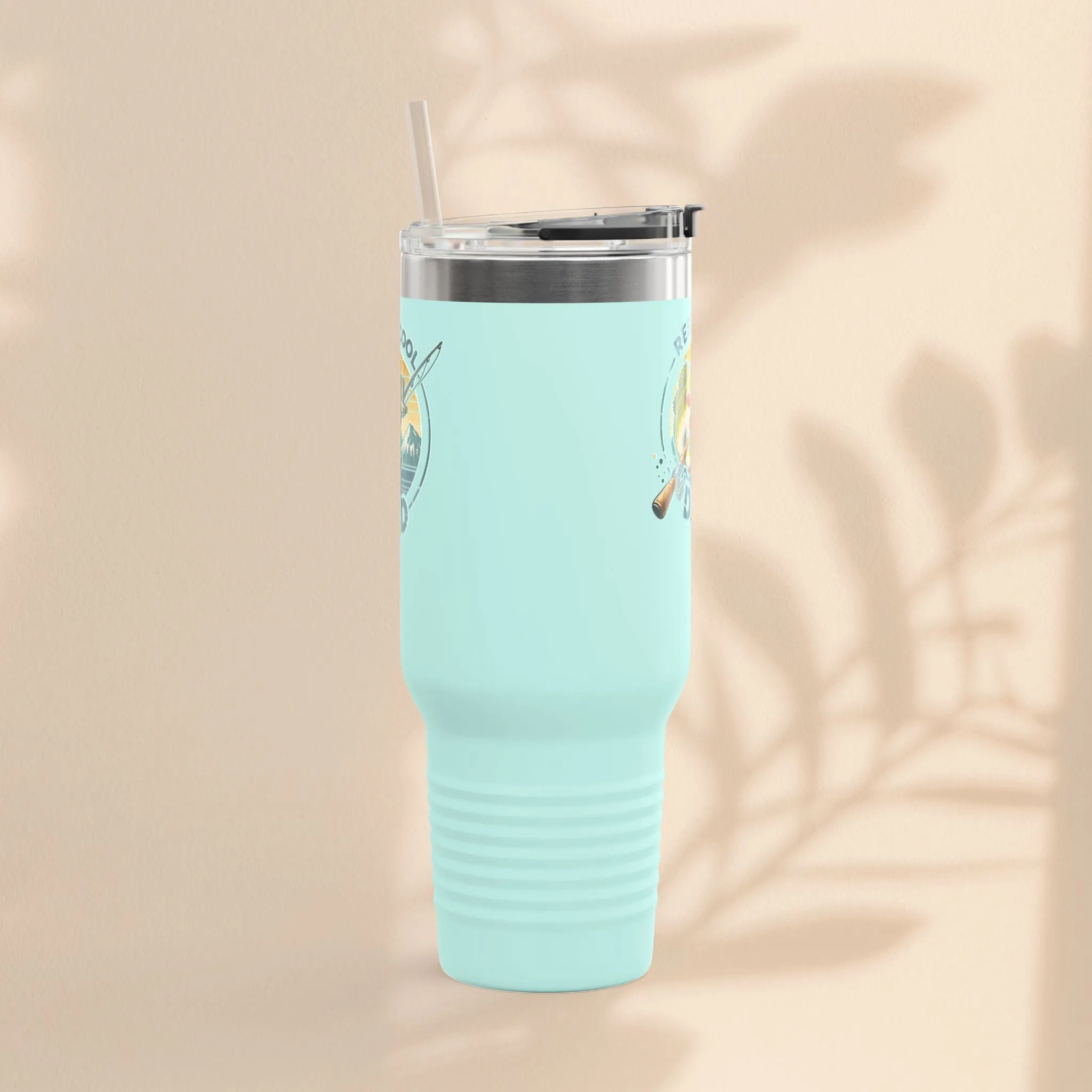 Reel Cool Dad Insulated Travel Mug - Perfect Father's Day Gift, Fishing Lover Mug, Outdoor Adventure Tumbler, Summer Drinkware