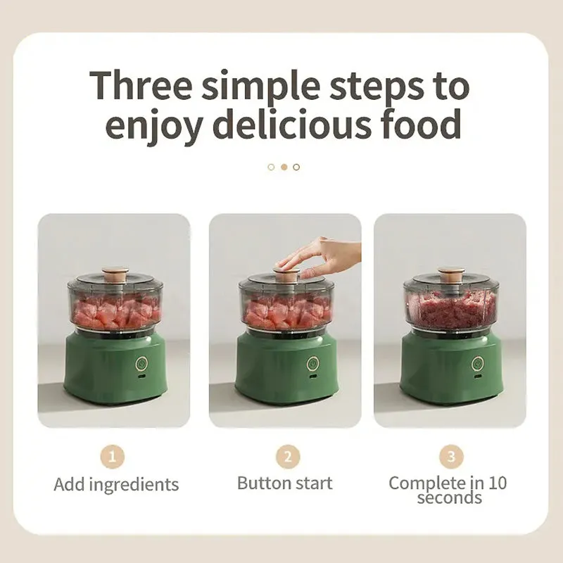 Removable Rechargeable Multifunctional Meat Mincer Electric Churn