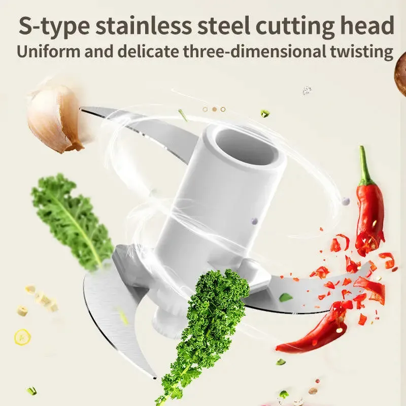 Removable Rechargeable Multifunctional Meat Mincer Electric Churn