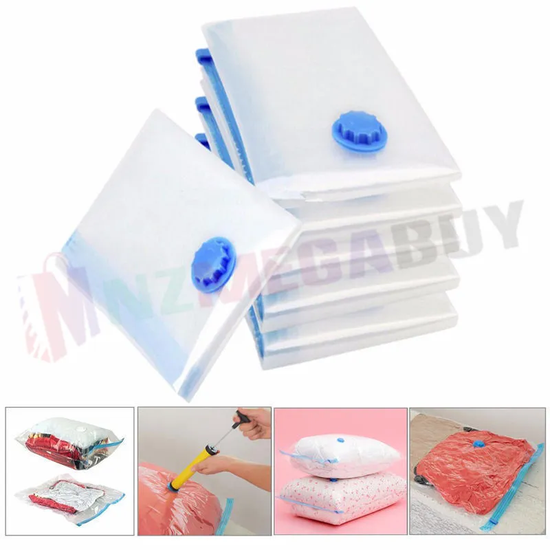 Reusable Vacuum Seal Travel Bag 60 x 80cm* 1pcs,4pcs,8pcs