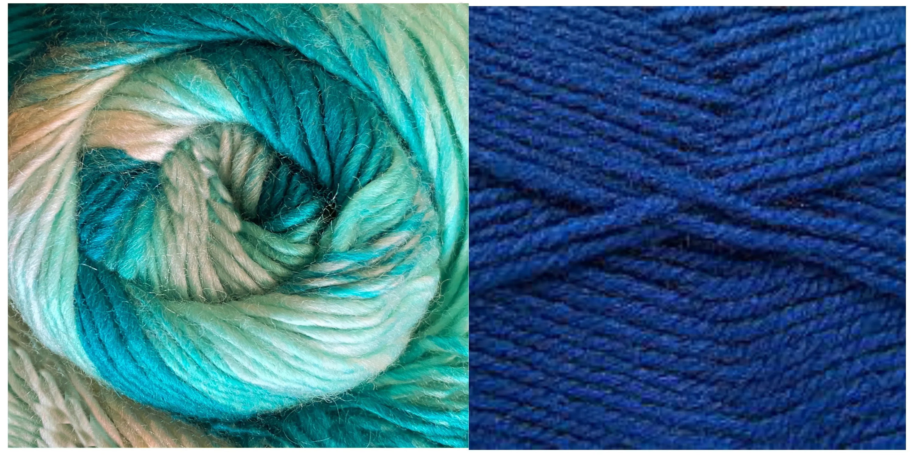 ROYAL BLUE   RAPSODY IN BLUE - Falling Leaves Scarf YARN KIT