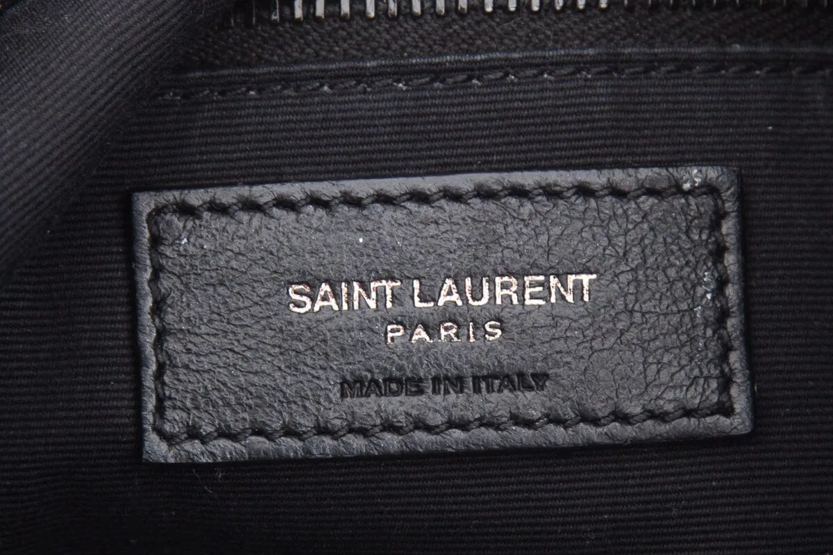 Saint Laurent Black Embossed Niki Shopping Tote
