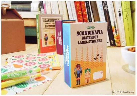 Scandinavia Matchbox Label Stickers