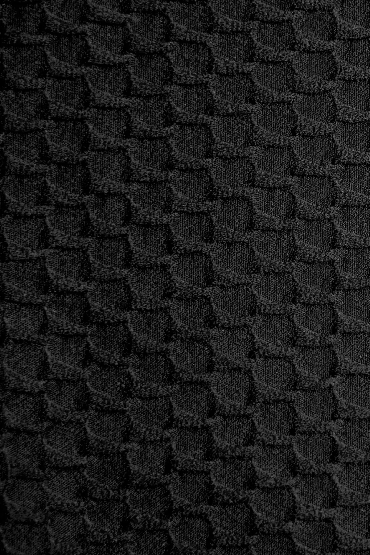 Scarlett Bandeau Top - Black Waffle