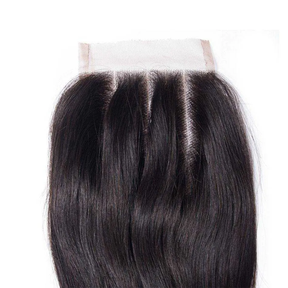 Sdamey Brazilian Strtaight Virgin Human Hair 4x4 Lace Closure