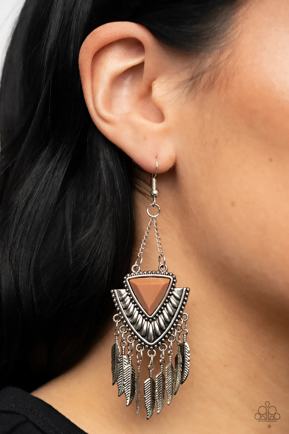 Shady Oasis - Brown Earring