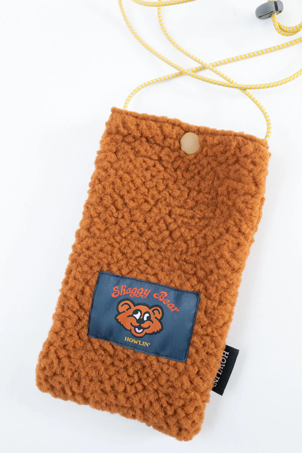 Shaggy Bear Pouch - Cognac