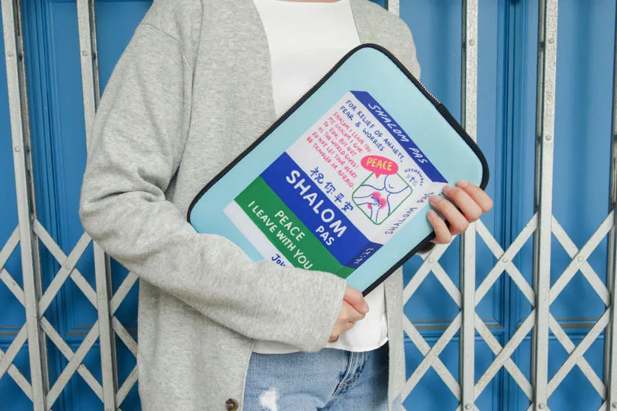 Shalom Pas | Laptop Sleeve {LOVE SUPERMARKET}