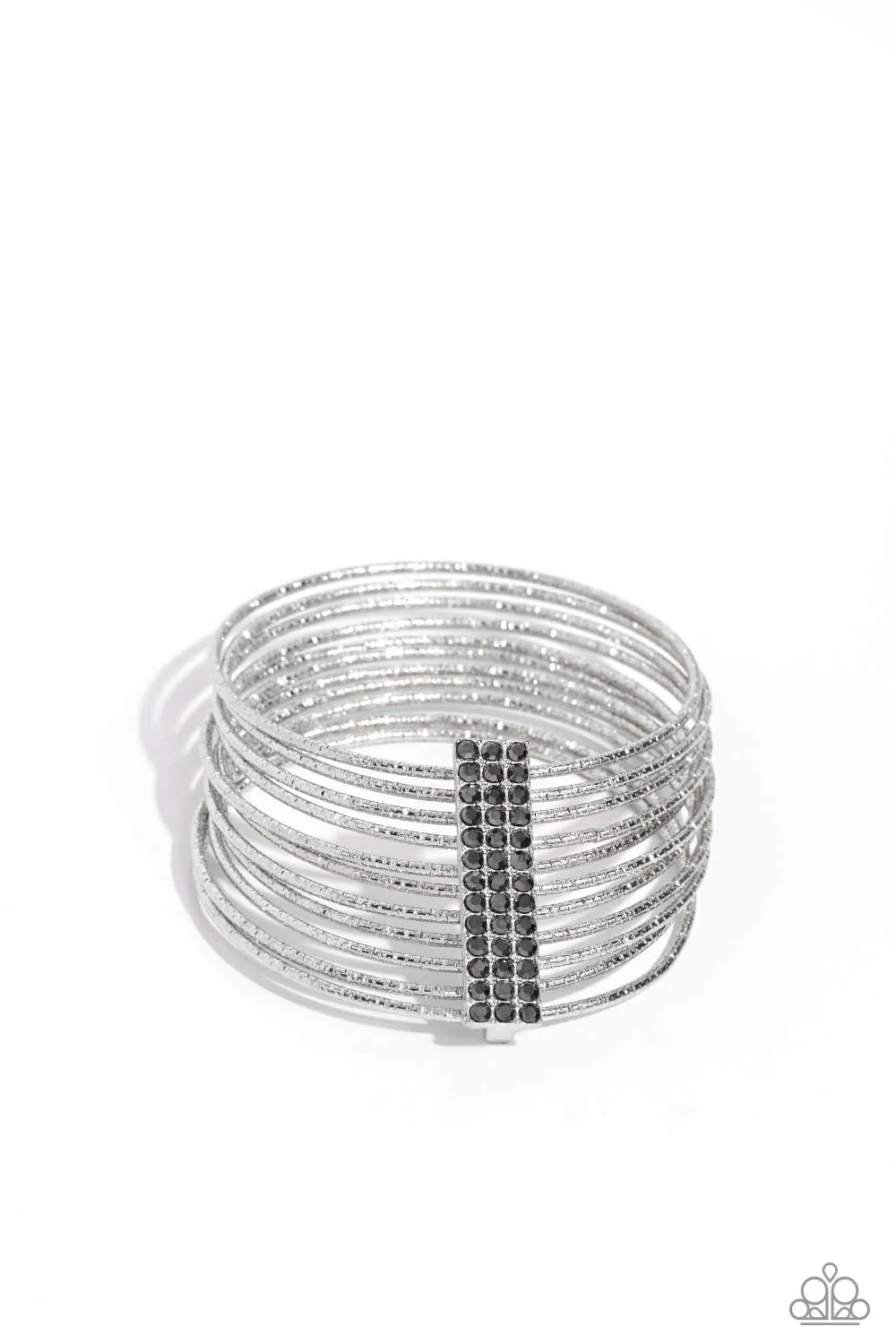 Shimmery Silhouette - Silver Bracelet