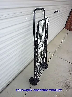 SHOPPING TROLLEY HEAVY DUTY ALL METAL FOLDING- BRAND NEW.
