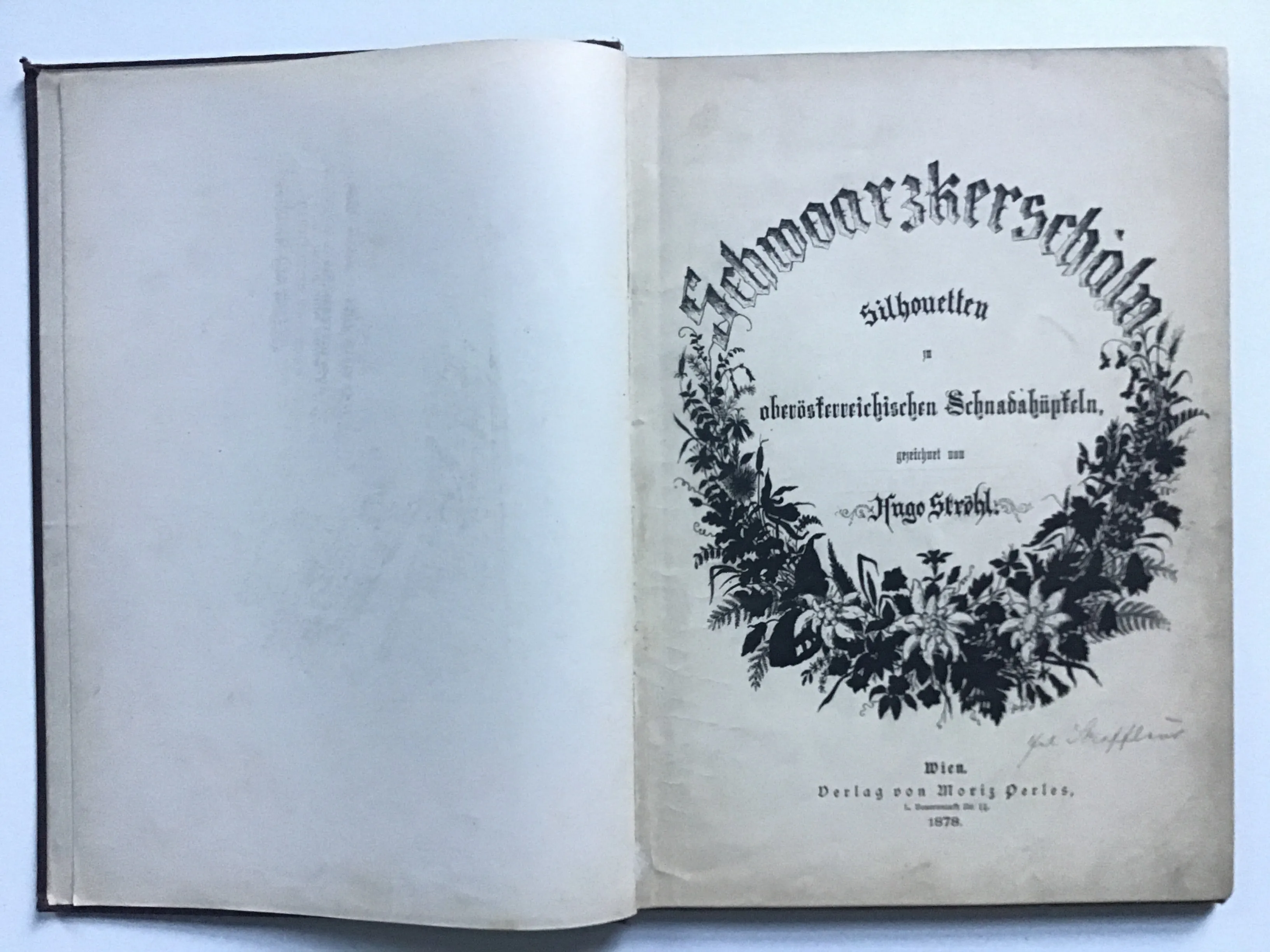 [silhouettes] Schwoarzkerschaln. Silhouetten zu oberösterreichischen Schnadahüpfeln.