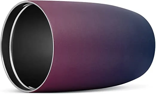 Simple Modern Travel Coffee Mug Insulated Stainless Steel Thermos Cup Voyager with Straw and Clear Flip Lid 12oz (350ml) Tumbler, Ombre: Mystic Moon