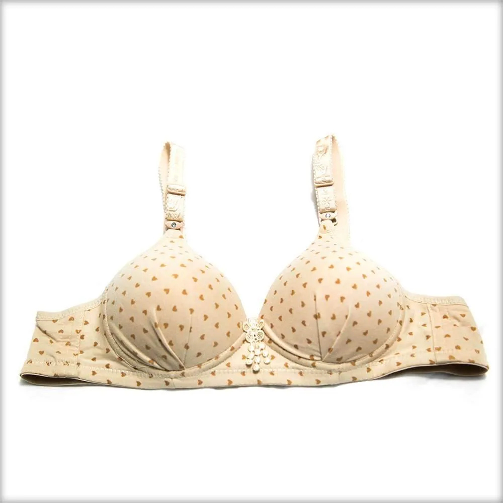 Single Padded Off-White Bra
