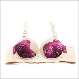 Single Padded Purple Bridal Bra