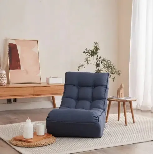 Single Sofa Reclining Chair Japanese Chair Lazy Sofa Tatami Balcony Reclining Chair Leisure Sofa Adjustable Chair