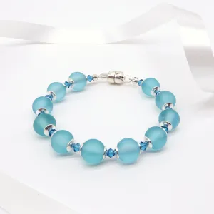 Small Matte Round Beaded Bracelet
