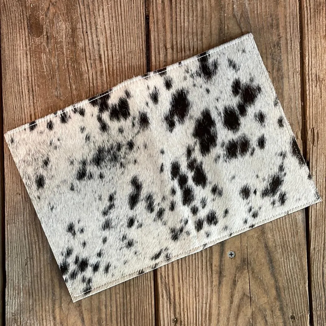 Small Notepad Cover - Black & White w/ No Embossed