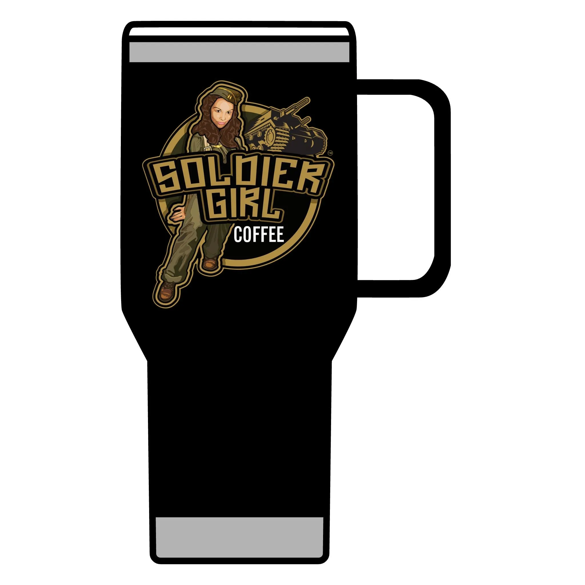 Soldier Girl Coffee Travel Mug 20 oz