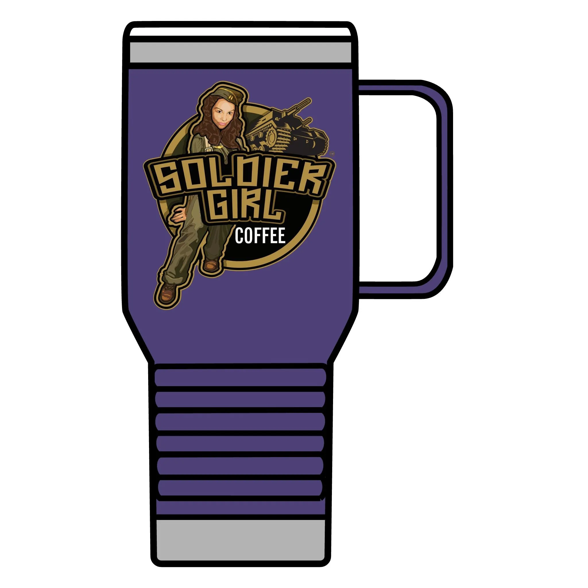 Soldier Girl Coffee Travel Mug 20 oz