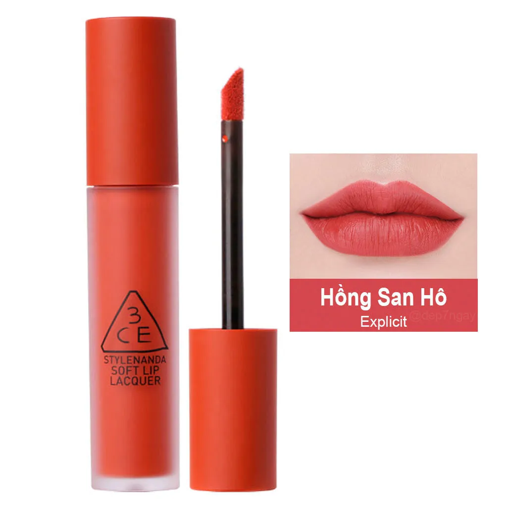 Son Kem Lì 3CE Soft Lip Lacquer