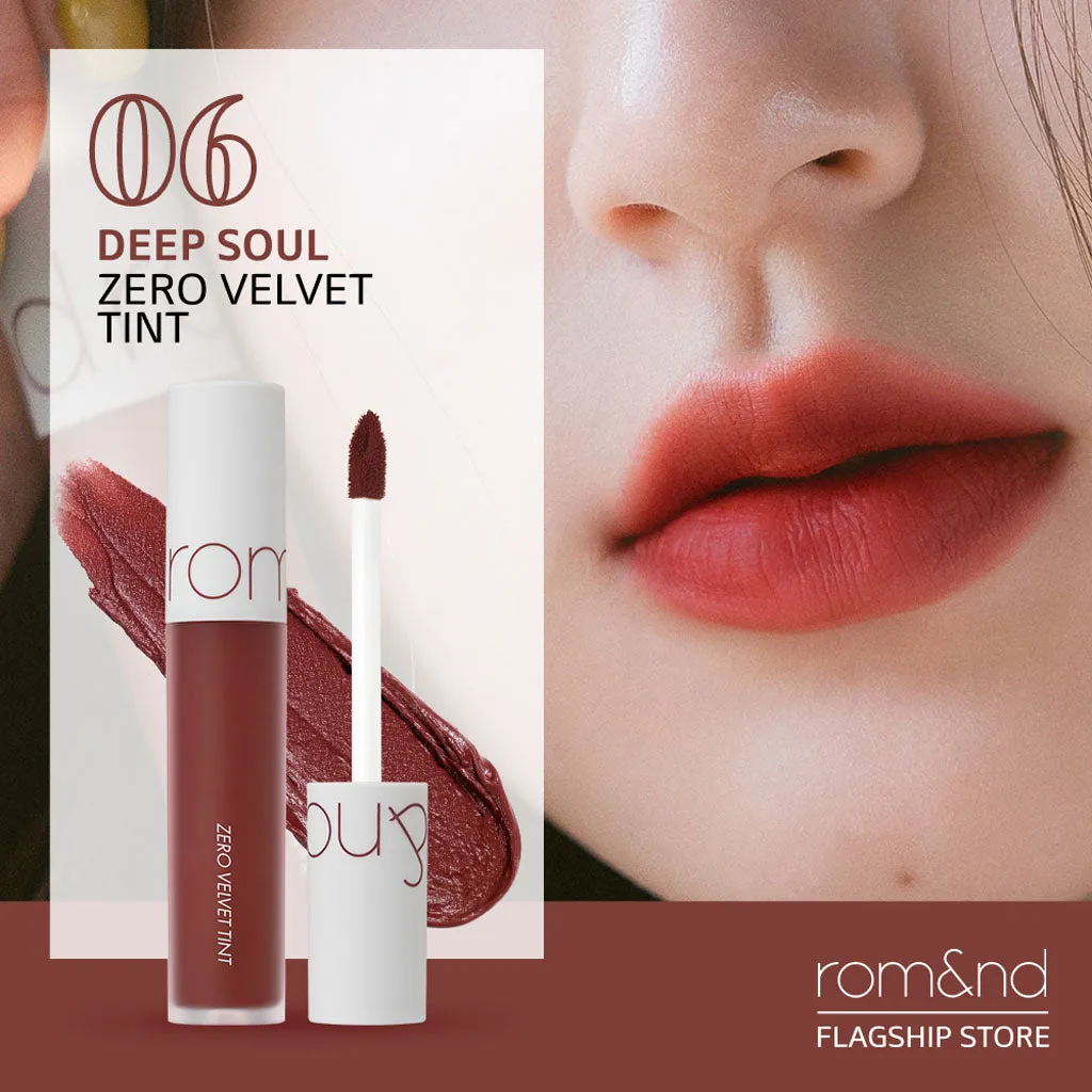 Son Kem Romand Zero Velvet Tint 06 Deepsoul - Đỏ Nâu