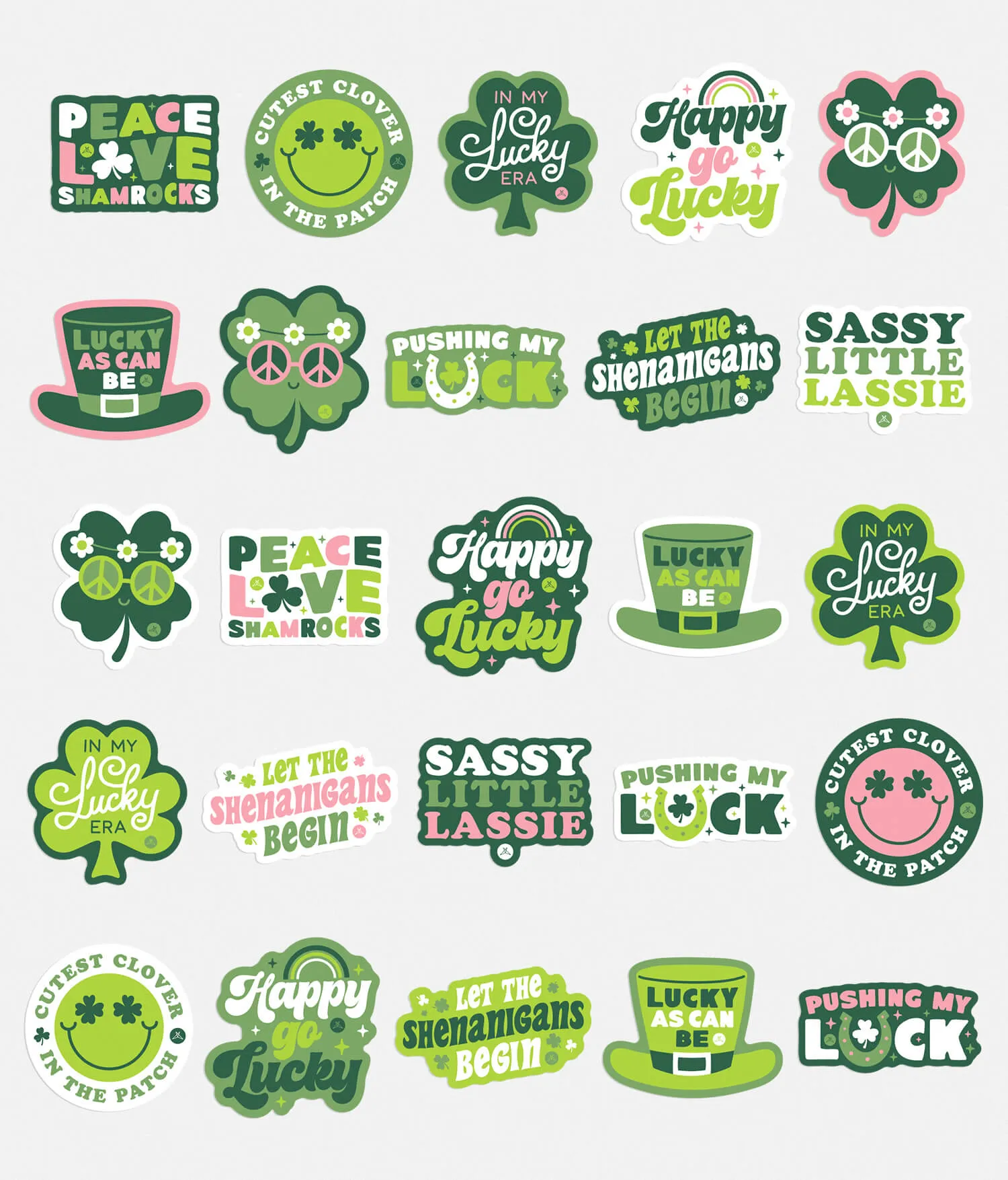 St. Patrick's Day Sticker 25 Pack