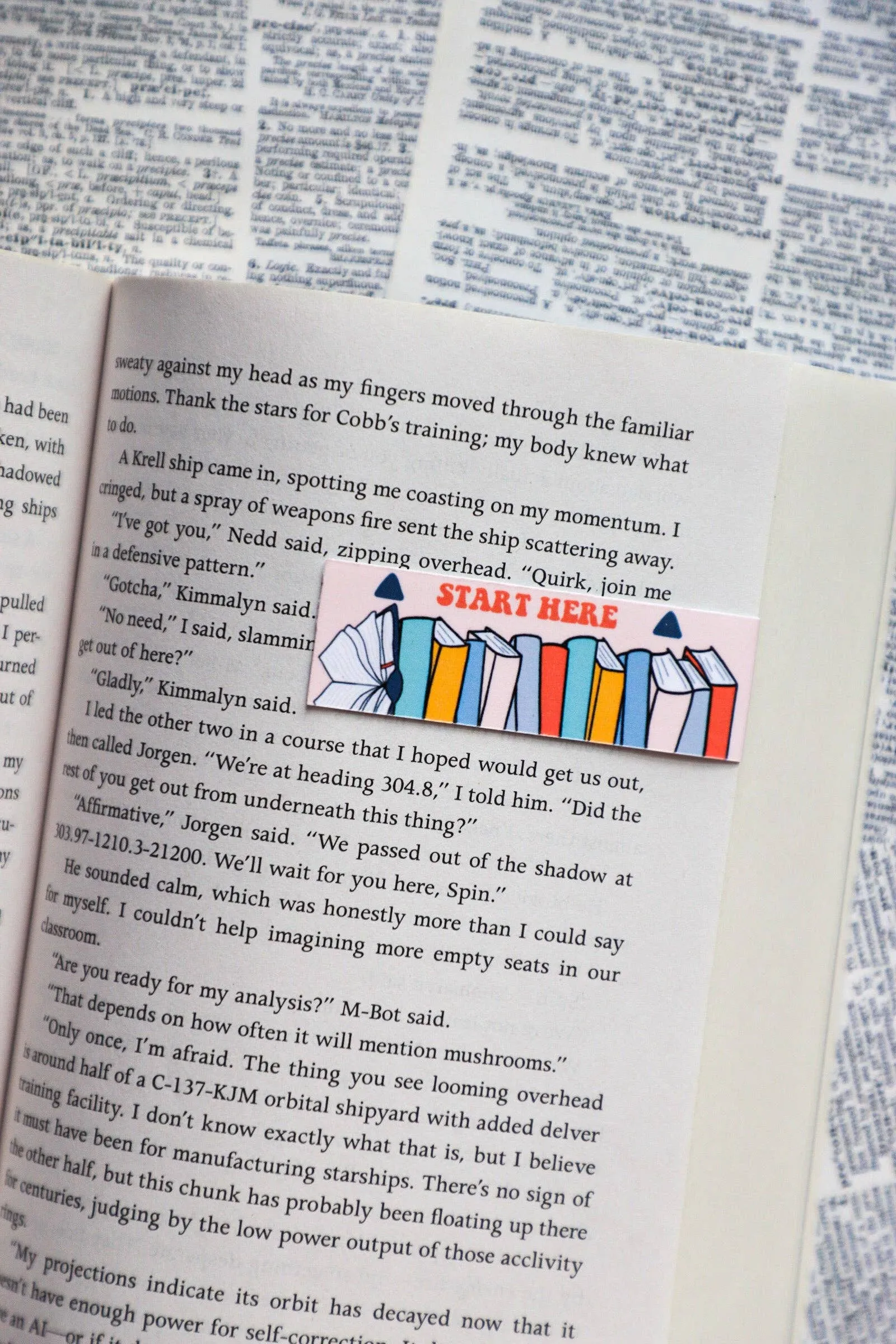 Start Here Page Holder Magnetic Bookmark