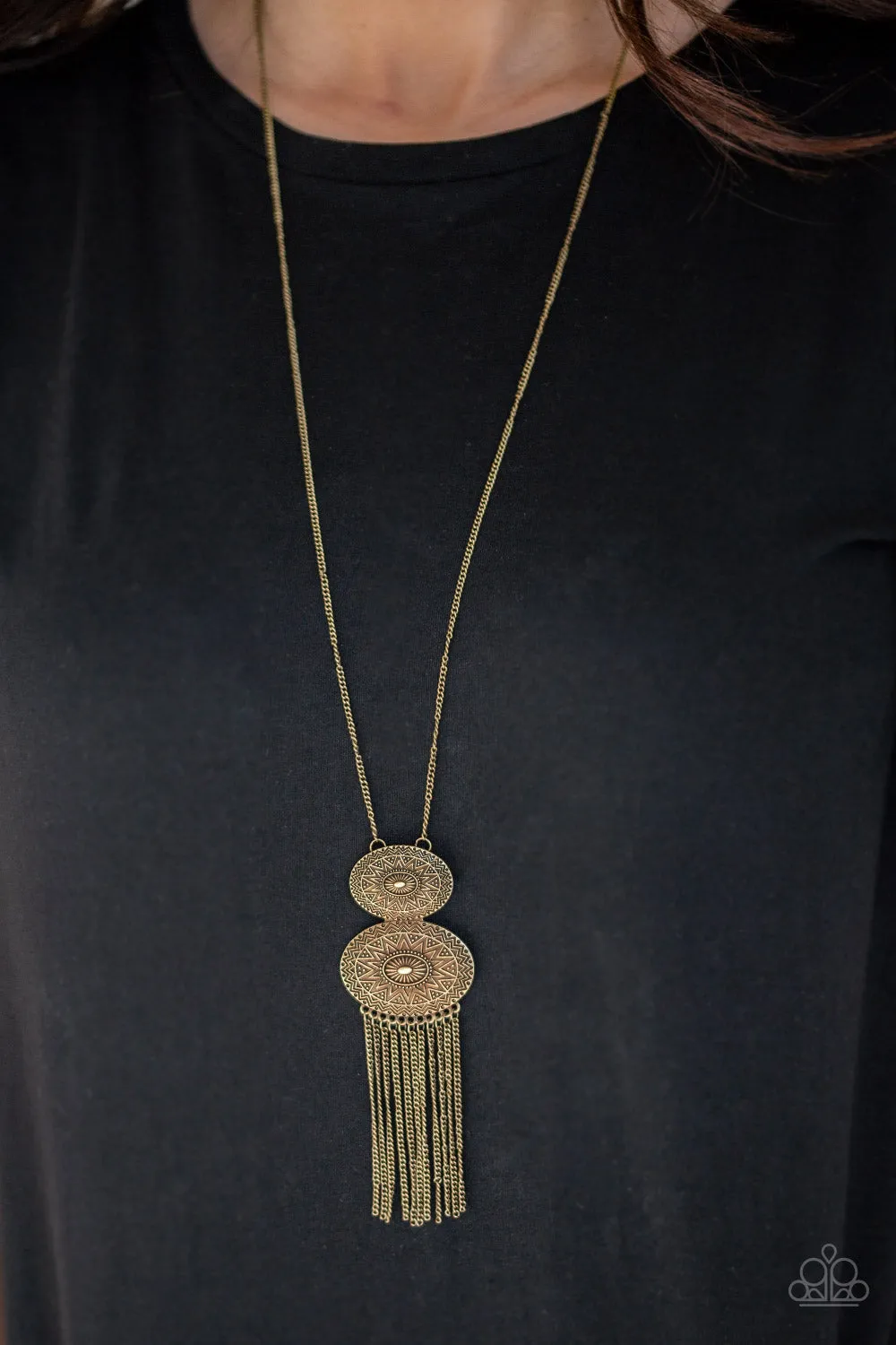 Sun Goddess - Brass Necklace
