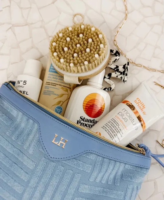 Sunday Chambray Cosmetic Case