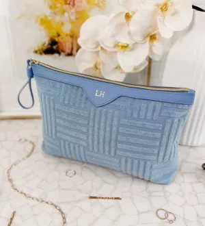 Sunday Chambray Cosmetic Case