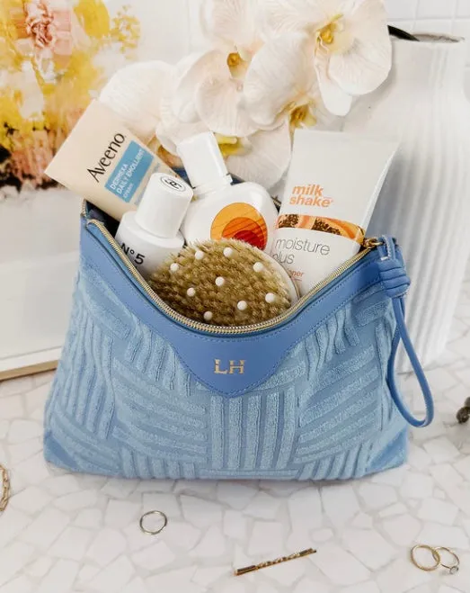 Sunday Chambray Cosmetic Case