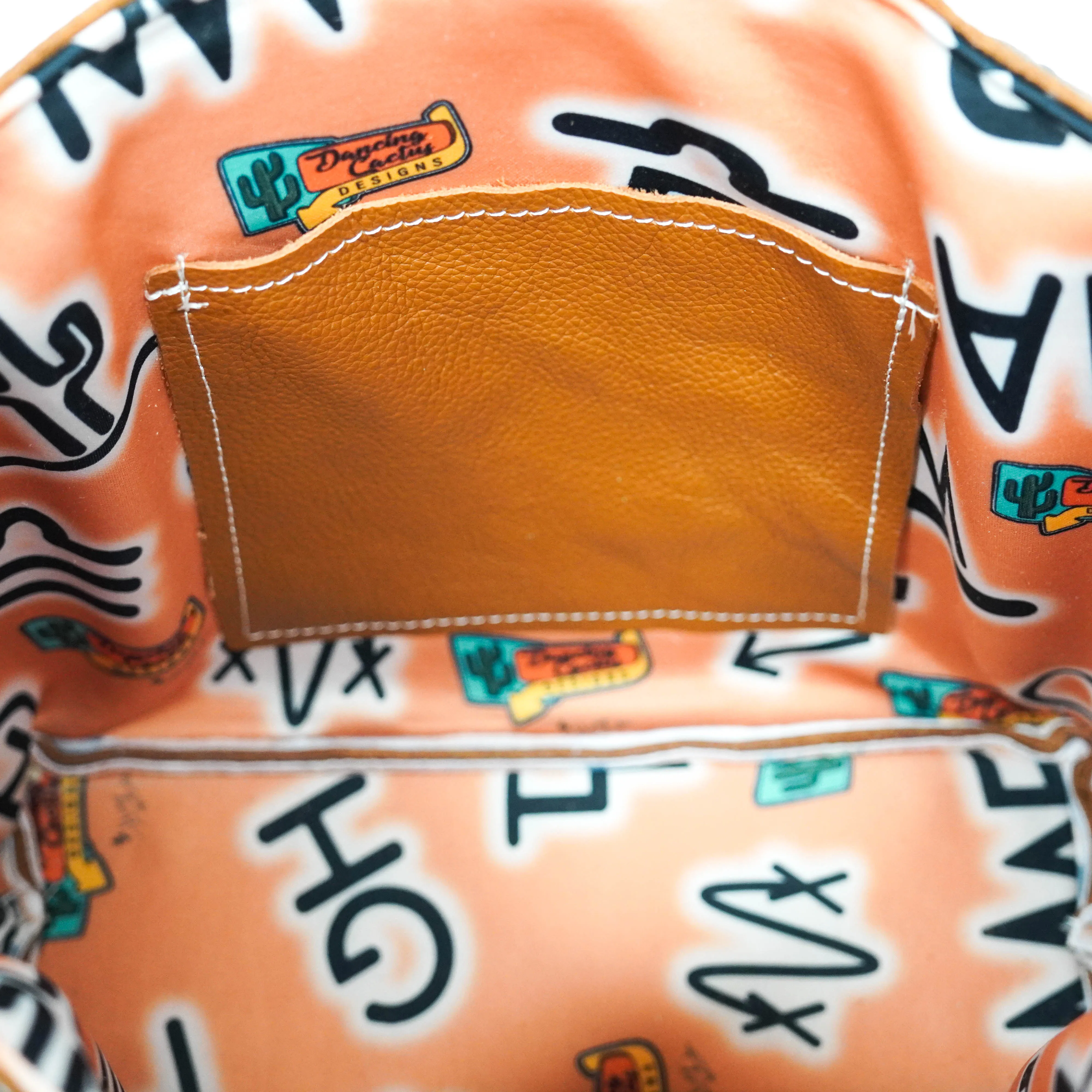Swift - Ostrich Embossed w/ Dulce De Leche Leather