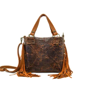 Swift - Ostrich Embossed w/ Dulce De Leche Leather
