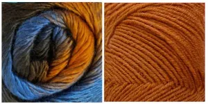 TERRACOTTA   HAZEL- Embossed Natura Shawl KIT
