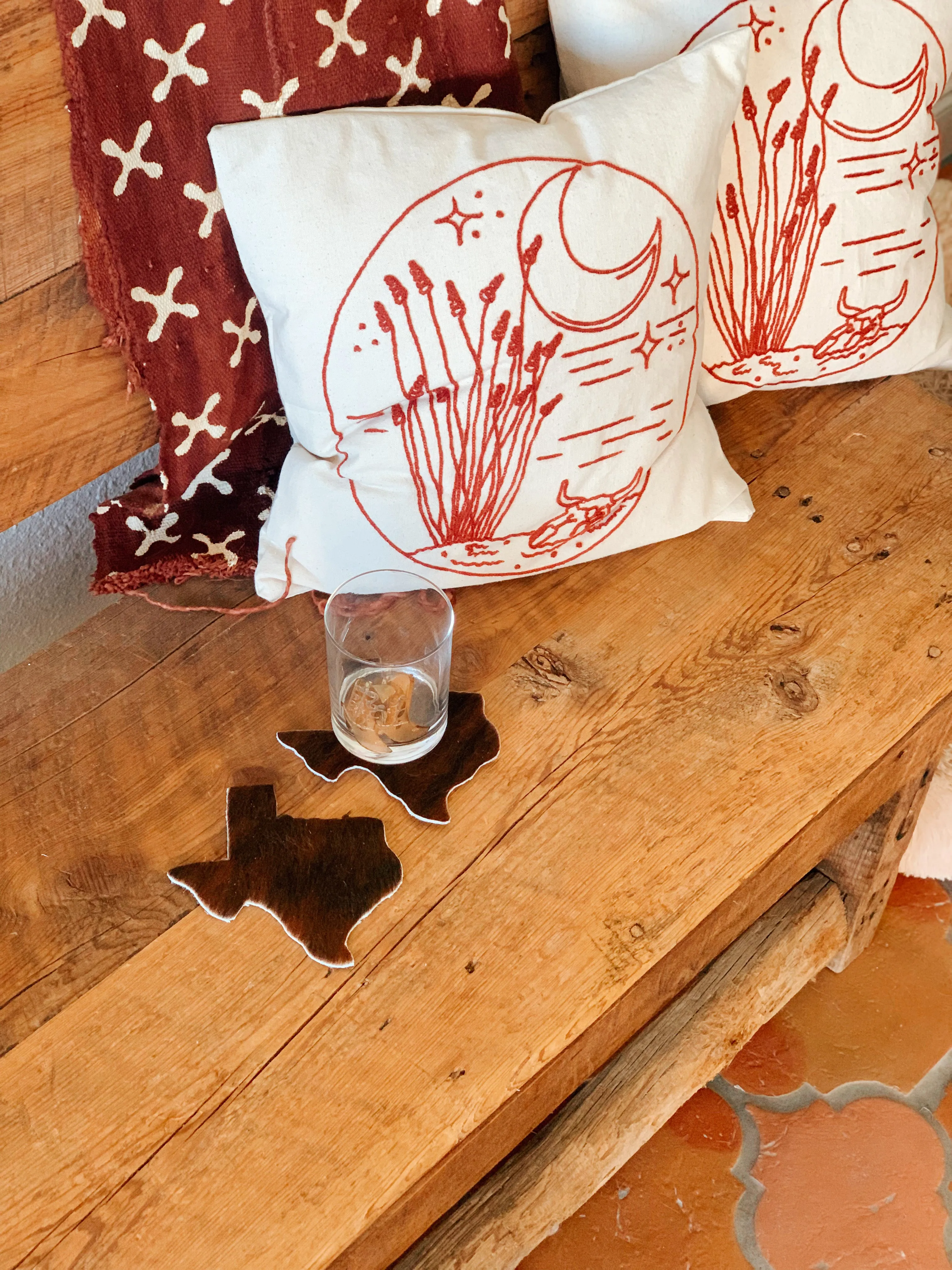 Texas Cowhide Coaster (FREE SHIPPING)