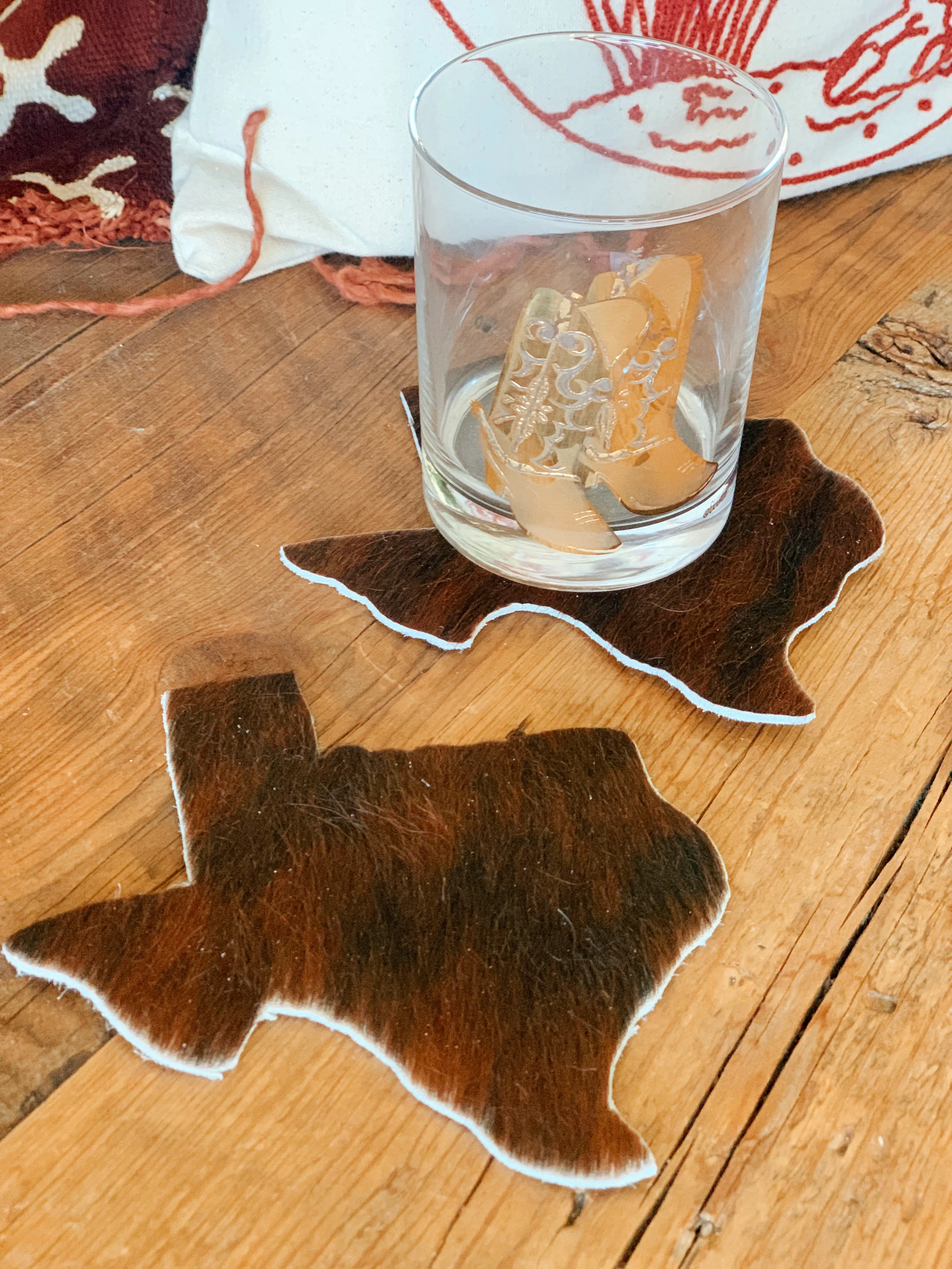 Texas Cowhide Coaster (FREE SHIPPING)