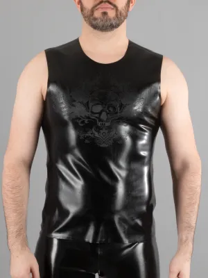 Textured Skull Latex Top