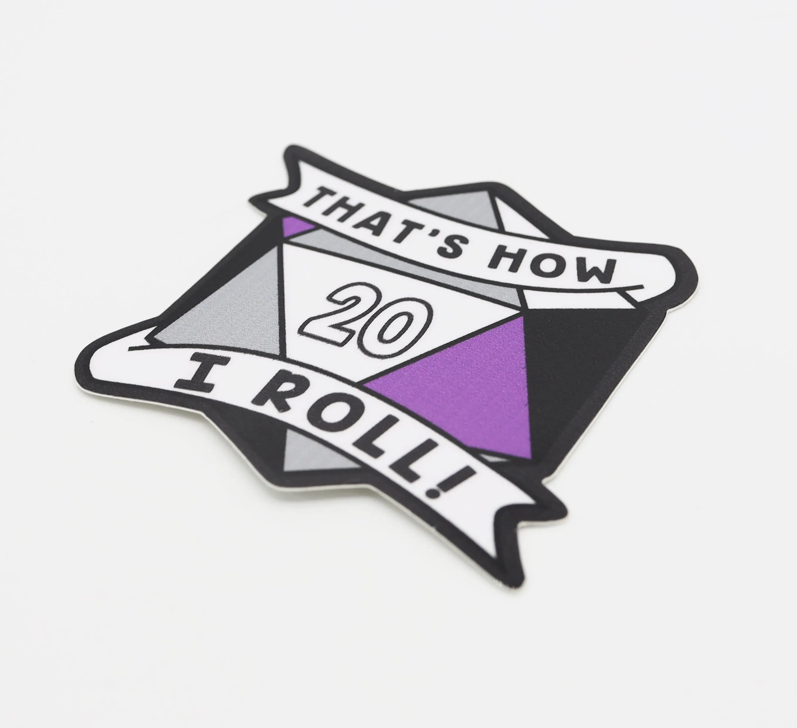 That's How I Roll Sticker - Asexual Pride