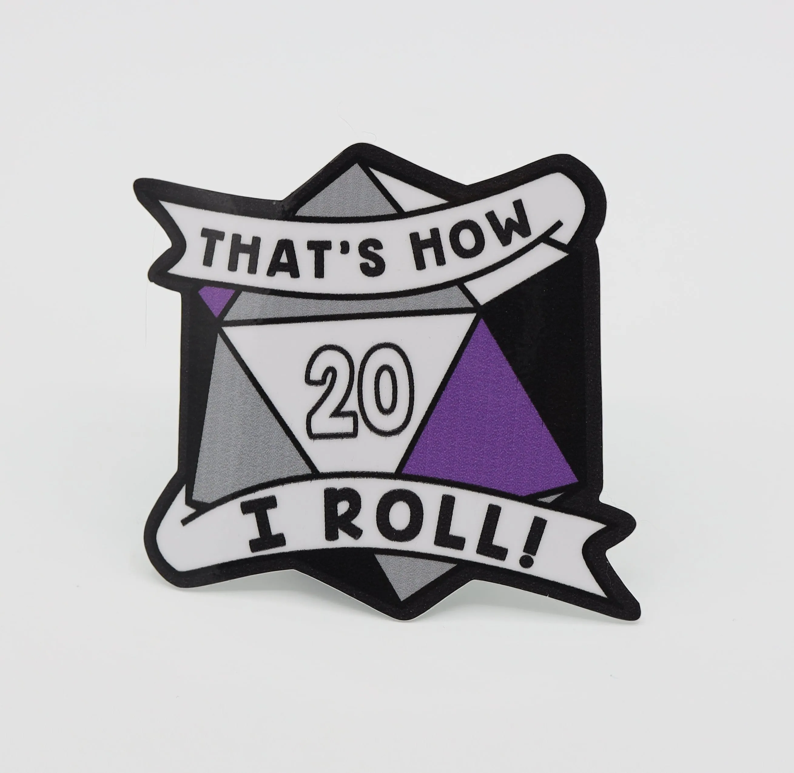 That's How I Roll Sticker - Asexual Pride