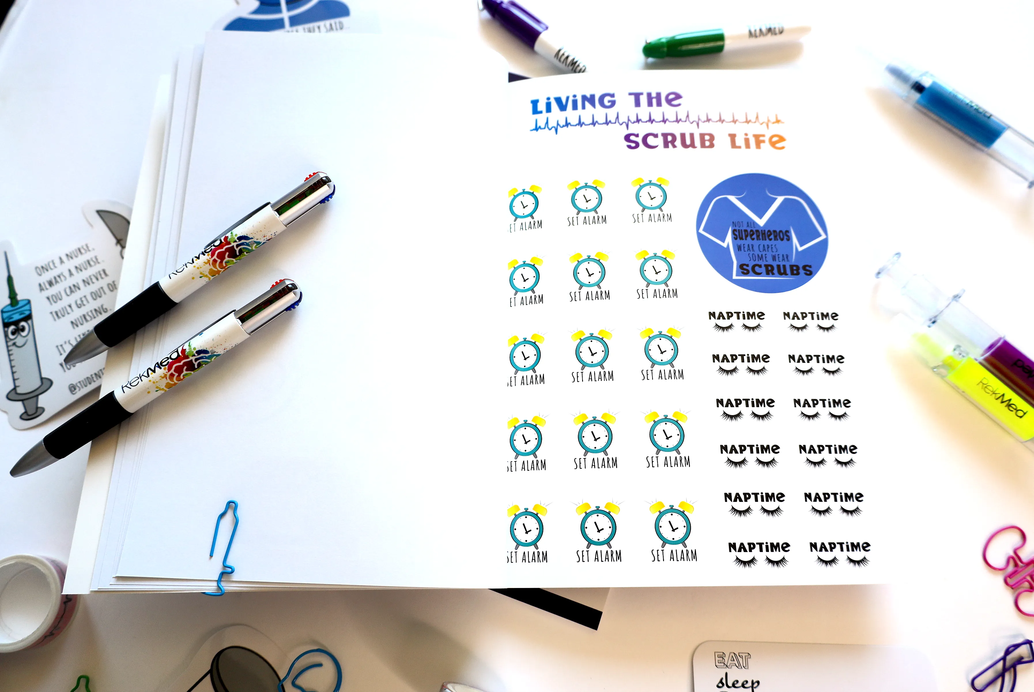 The Ultimate 16-page NURSELIFE STICKERBOOK