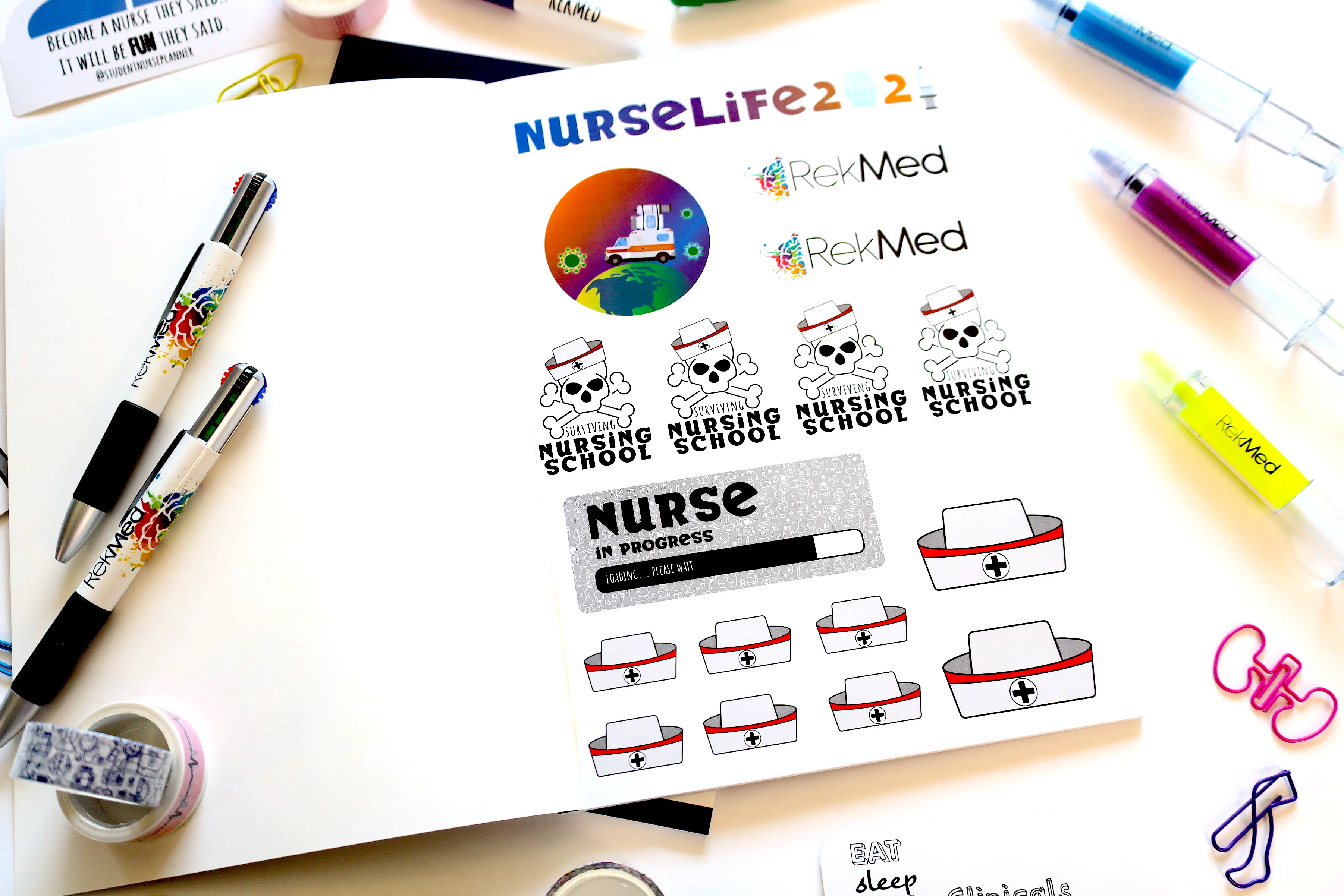 The Ultimate 16-page NURSELIFE STICKERBOOK