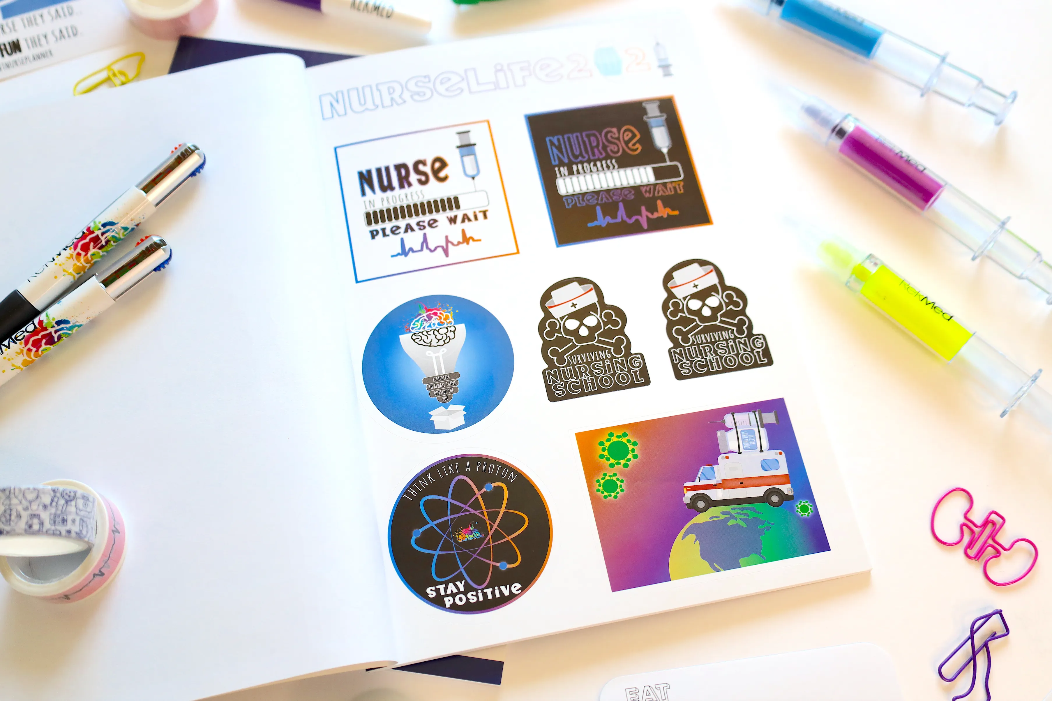 The Ultimate 16-page NURSELIFE STICKERBOOK