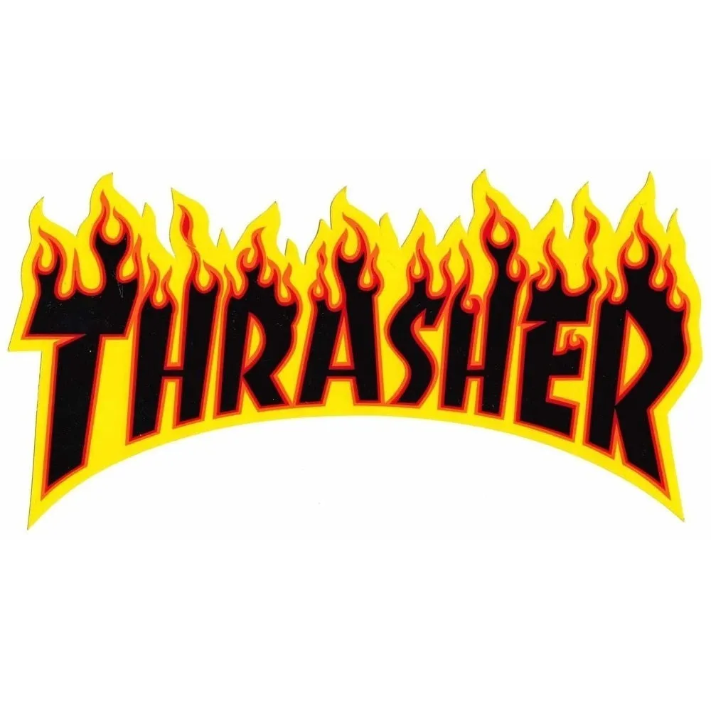 Thrasher Flame Sticker - XL