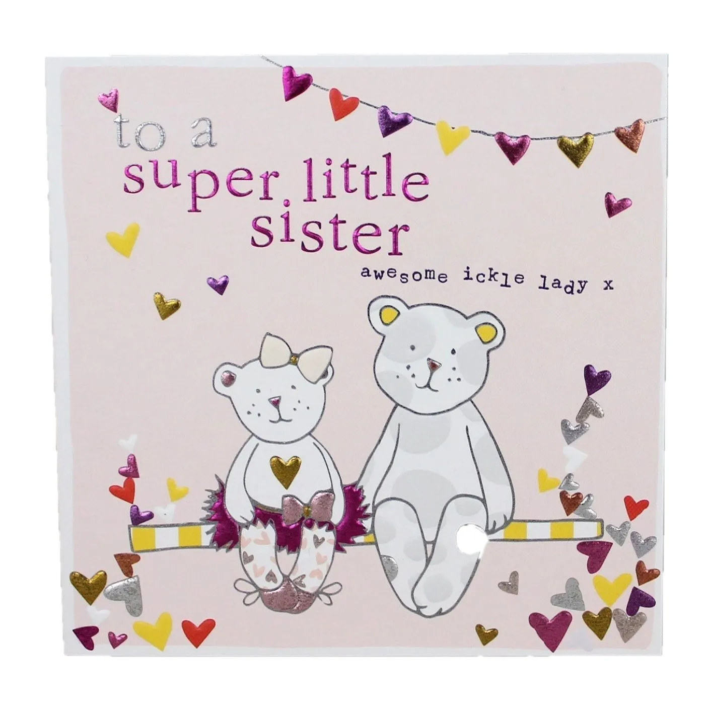 To a Super Little Sister Card