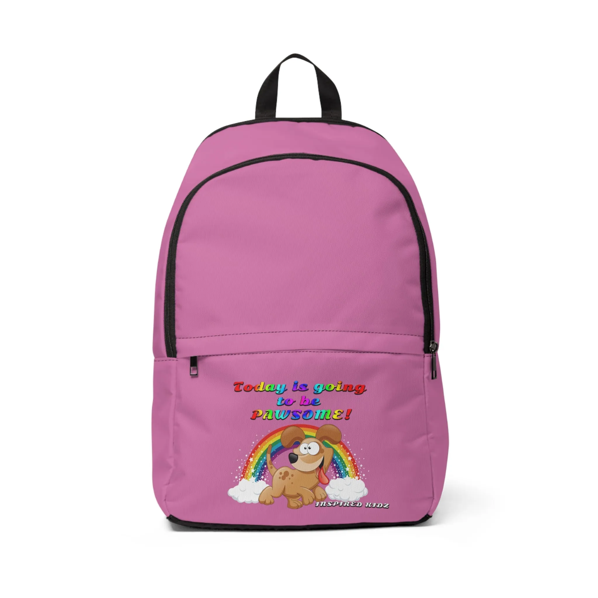 Today is Going to Be Pawsome! Dog Lovers, Waterproof Girls Fabric Backpack