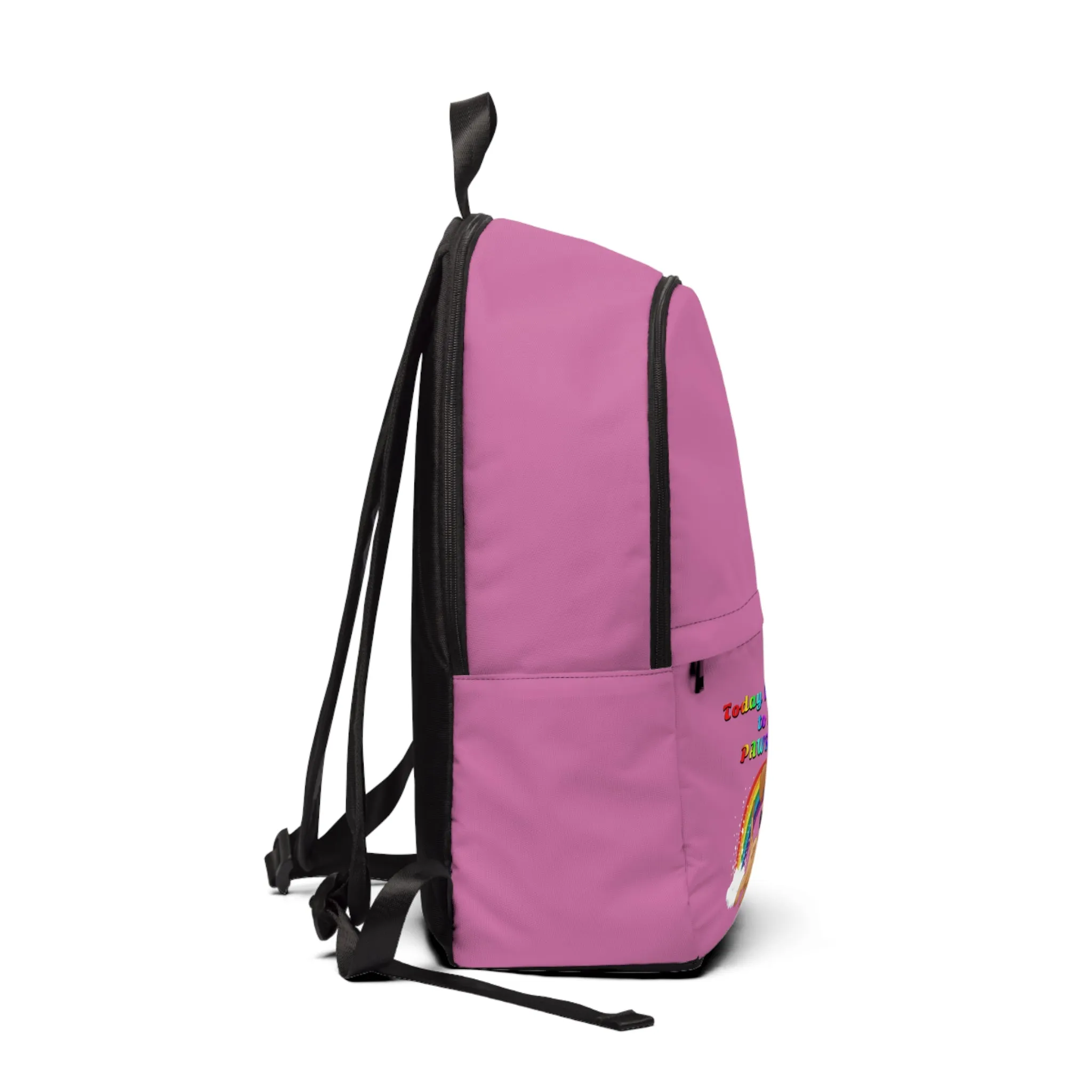 Today is Going to Be Pawsome! Dog Lovers, Waterproof Girls Fabric Backpack
