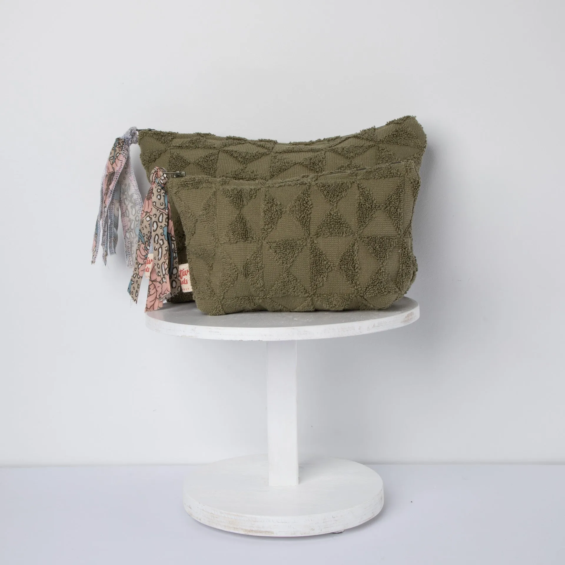 towelling clutch / cosmetic bag
