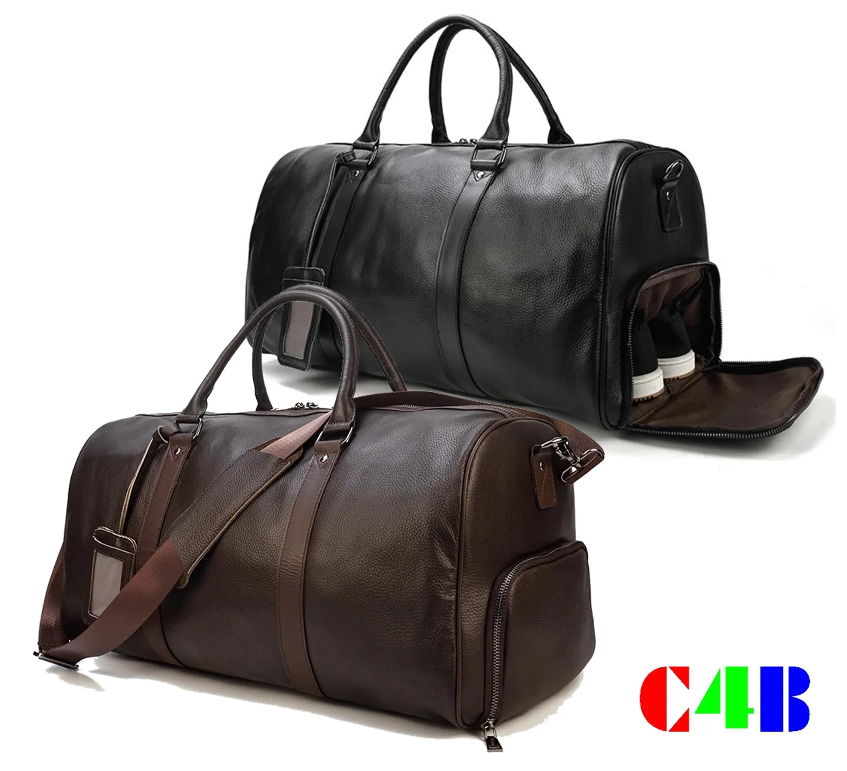 Travel Bag Cow Leather Carry On Luggage Bag